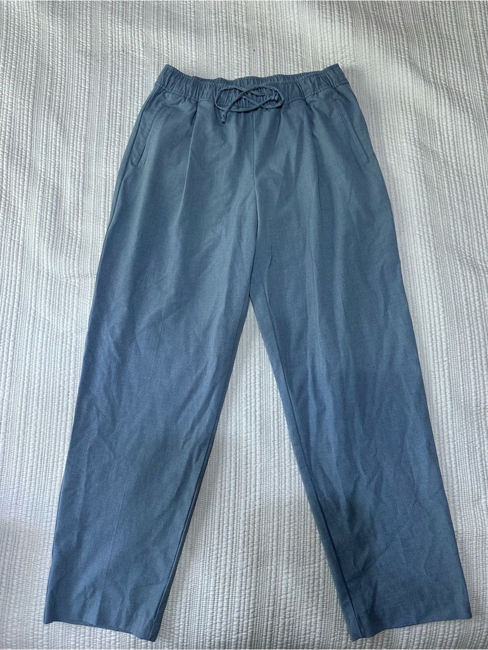 Old Navy Women’s High-Rise Billie Straight Gray Drawstring Pants